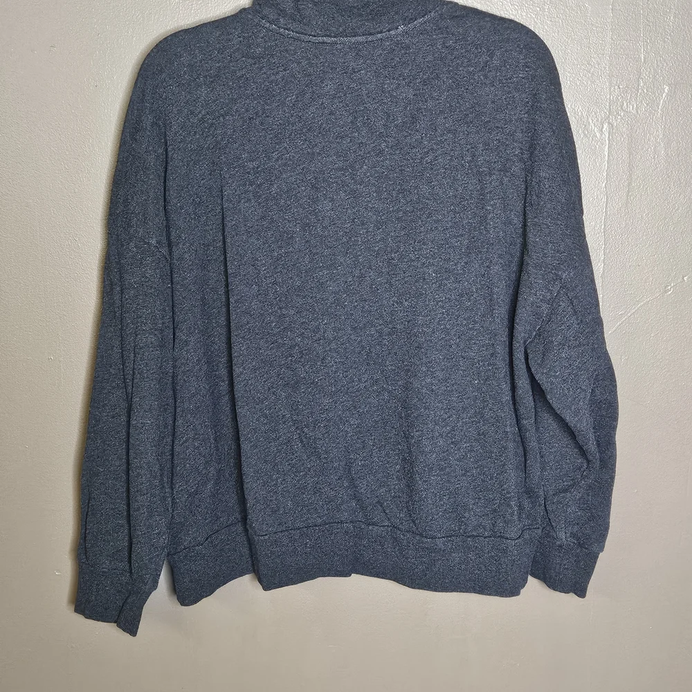 💥Sale💥Torrid Women's Charcoal Drop Shoulder Half Zip Pullover - Picture 3 of 4